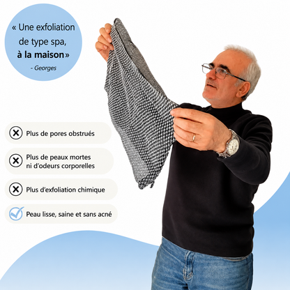 Serviette de douche exfoliante et antibactérienne Blissal