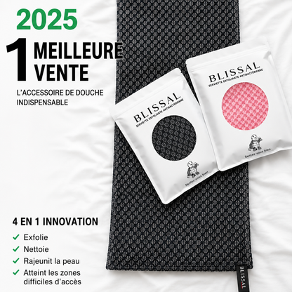 Serviette de douche exfoliante et antibactérienne Blissal