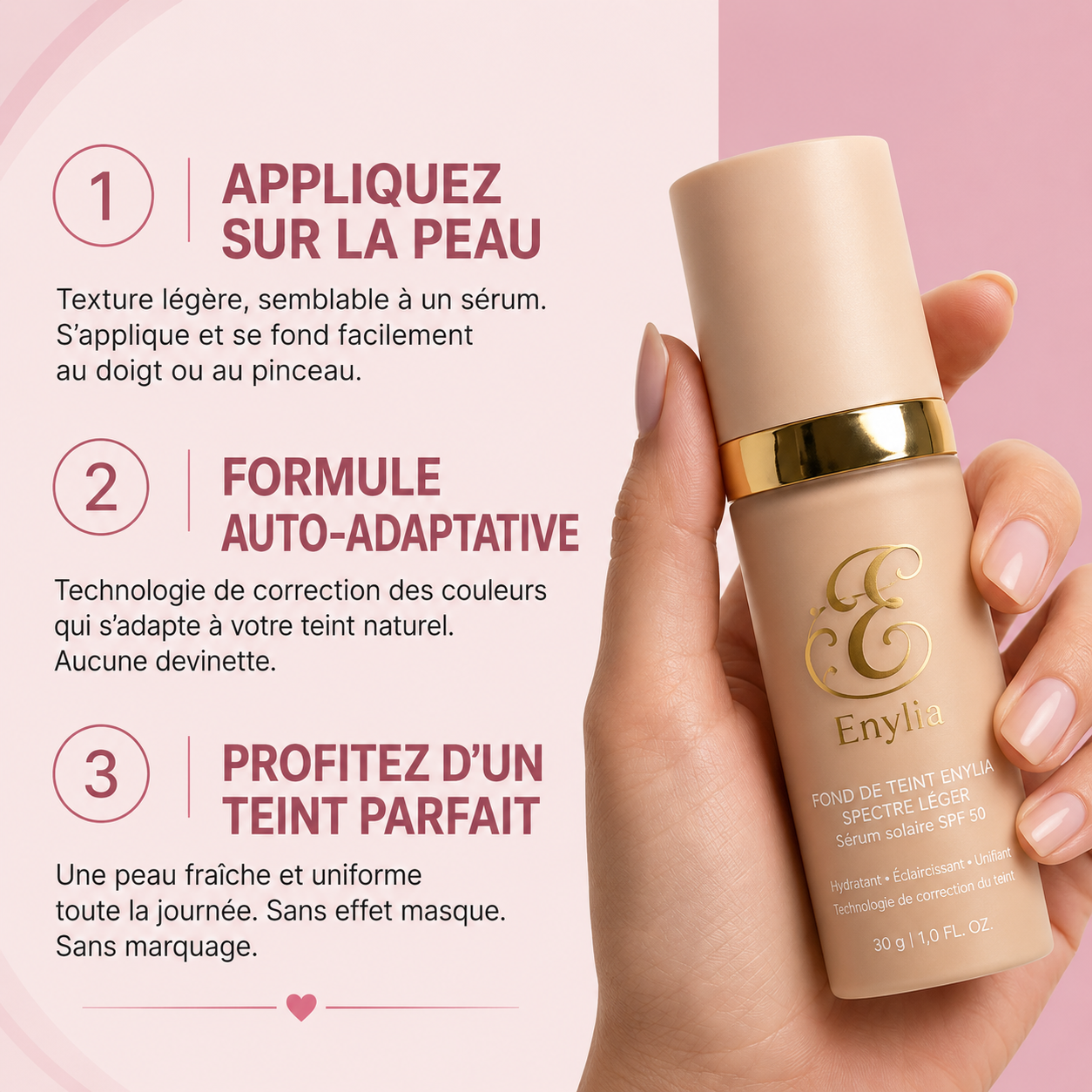 Fond de teint Enylia 4-en-1