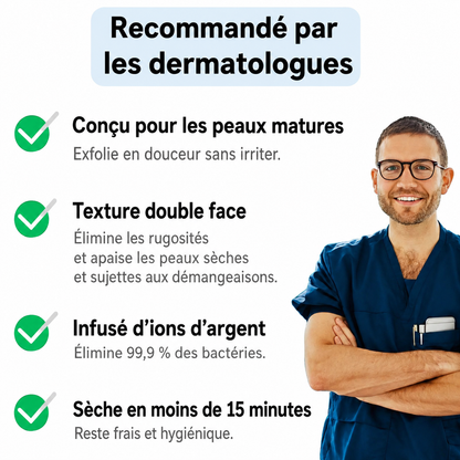 Serviette de douche exfoliante et antibactérienne Blissal